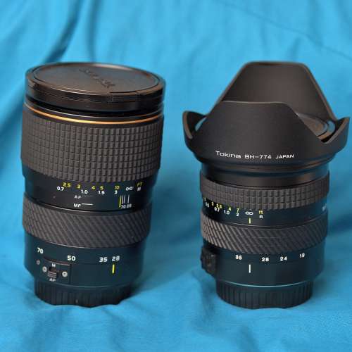 Canon (EF): Tokina ATX pro 28-70mm F2.8 ($780); Tokina 19-35mm F3.5-4.5 ($480)