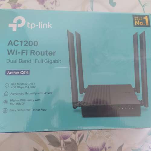 全新Tp-link Archer C64 (AC1200) router未拆包裝
