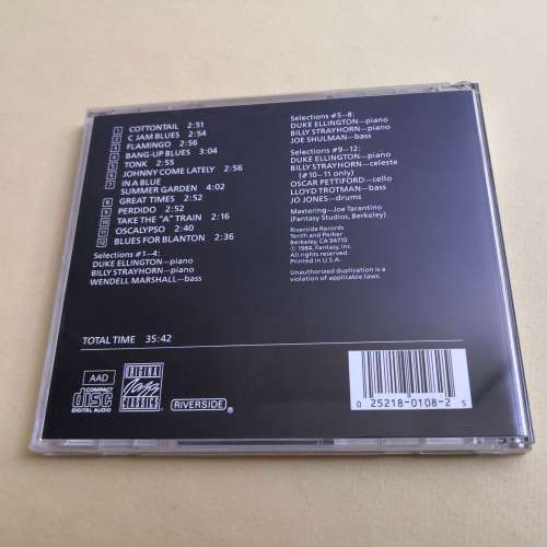 DUKE ELLINGTON BILLY STRAYHORN 美版