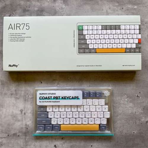 Nuphy Air 75 三模熱插拔靜音 RGB 藍芽機械鍵盤 Keyboard（紅軸，Red Switch）