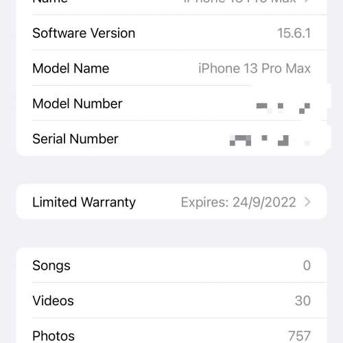 iPhone 13 Pro Max 512GB Blue 95%new