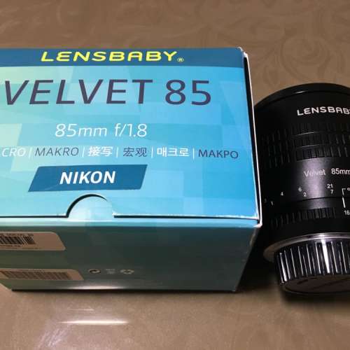 LENSBABY Velvet 85mm f/1.8 (Nikon F Mount) 手動人像鏡