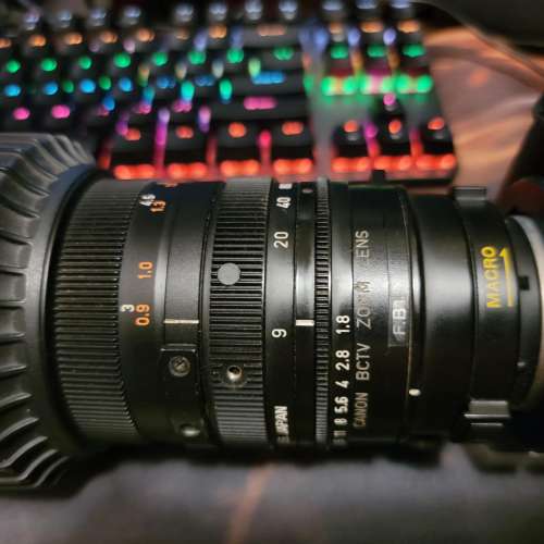 M43 9-162mm F1.8 恒定光圈 （Olympus , Panasonic) Canon BCTV Lens B4轉M43