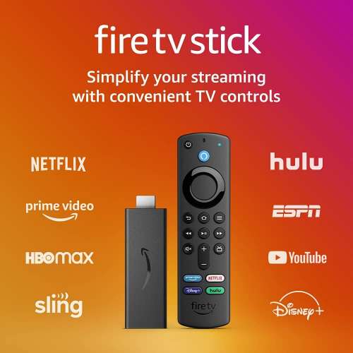 Amazon Fire TV Stick 3rd Gen, 1080P 2021, Remote w/Disney+,Netflix,全新!