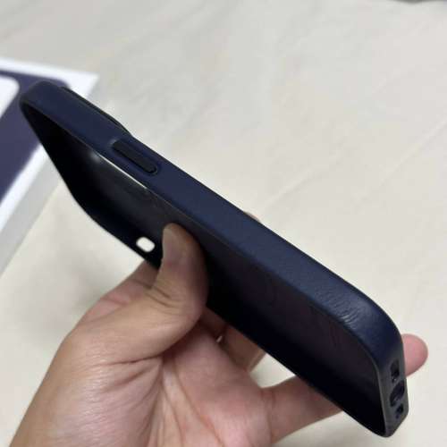 99% iPhone 14 Pro MagSafe 皮革護殼 墨水色 Leather Case Ink 官方 皮套