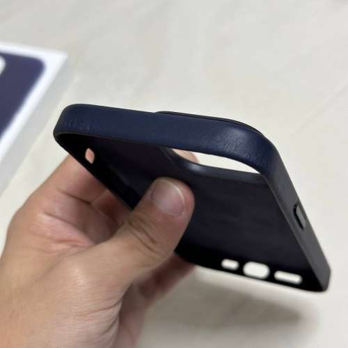 99% iPhone 14 Pro MagSafe 皮革護殼 墨水色 Leather Case Ink 官方 皮套