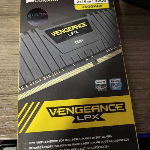 Corsair Vengeance LPX 32GB (2 x 16GB) DDR4-3600 (CMK32GX4M2D3600C18)(BLACK)