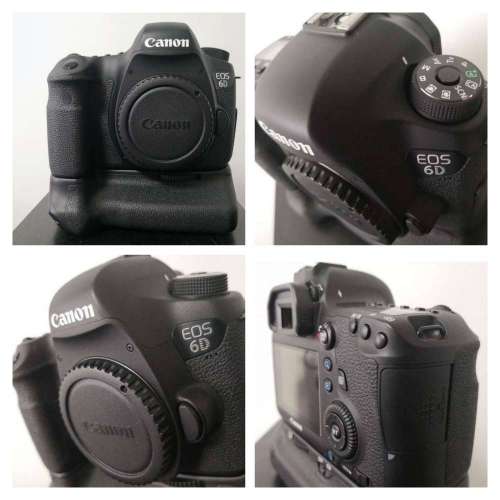 1. Canon EOS 6D + BG-E13 Over 9成新快門 8xxx 原廠電滿3格，不議價送 Sandisk 64G...
