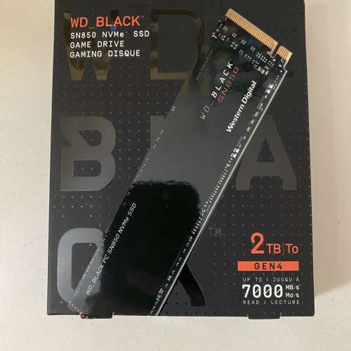 全新Western Digital WD BLACK SN850 2TB NVMe SSD M.2 Gen4 固態硬碟