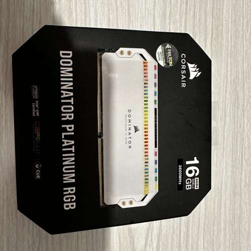 行貨有保 Corsair DOMINATOR PLATINUM RGB 16GB (8GB x2) DDR4 3600MHz White