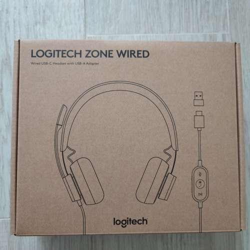 全新Logitech Zone Wired Headphone Earphone 耳機