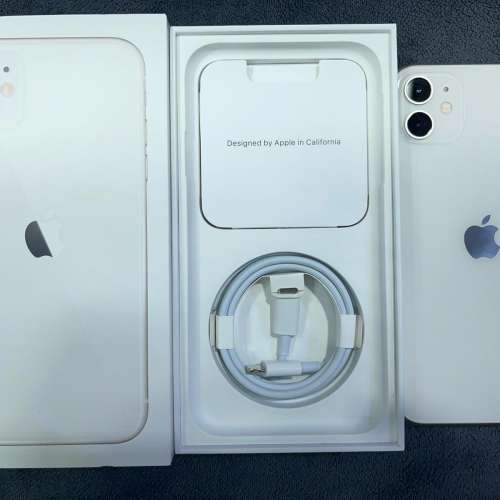 全新未用過  iPhone 11 64GB 白色 香港行貨 蘋果保養到2023年2月14日  電池效能100%...