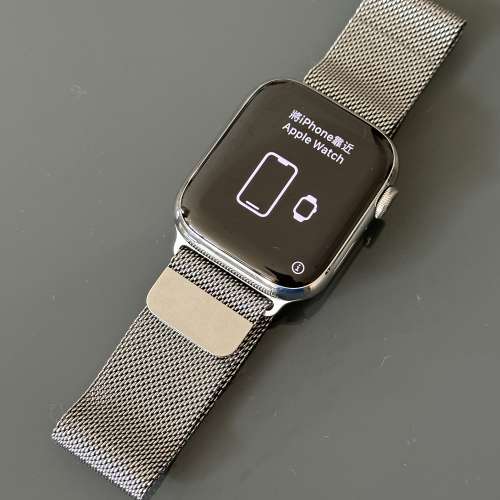 Apple Watch S7 GPS + Cellular 45mm 配不鏽鋼手帶