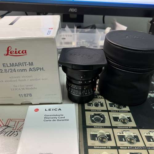 Over 95% New Leica 24mm f/2.8 ASPH M Lens with box set $13300. only