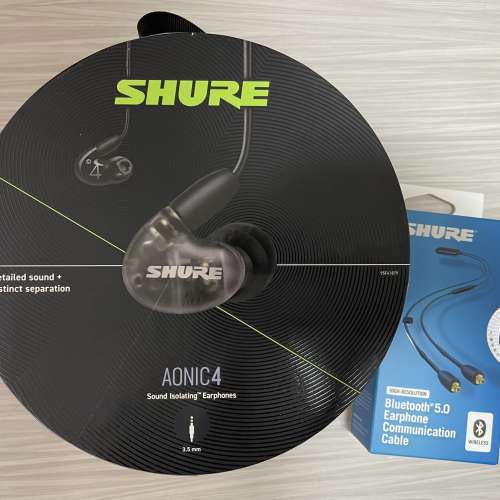 Shure Aonic 4 連 Shure RMCE-BT2 藍芽線