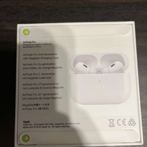 全新未拆盒 AirPods Pro 2 第二代 (100% new)，CSL 行貨，有單，有一年保養
