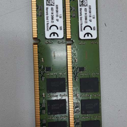 Kingston 2Rx8 PC3-12800 DDR3 1600 KVR16N11/8 RAM 8GB x 2 16GB