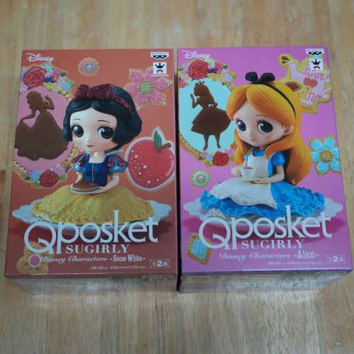 QPosket SUGIRLY Disney Characters Alice and Snow White