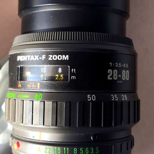 Pentax-F 28-80mm F3.5-4.5 marco Full-frame/35mm film slr Lens