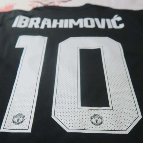 17/18 曼聯第三作客長袖 x Ibrahimovic 連歐霸冠軍章 size L
