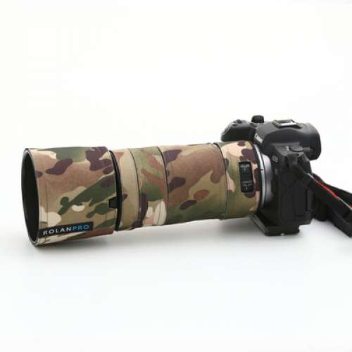 ROLANPRO Waterdichte Lens Cover Lens Coat compatibel met Canon RF 70-200mm F2.8 L IS USM, Camouflage Regenhoes Bird Watching Natuurfotografie - #27 Boomjungle Camo
