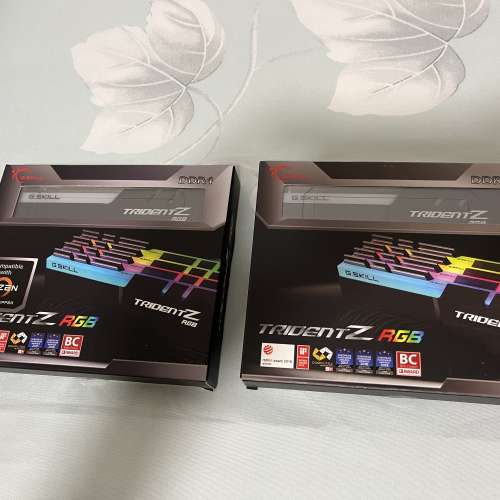 G.Skill Trident Z RGB DDR4 3200 C16 32GB kit (8Gx4) 2 pack