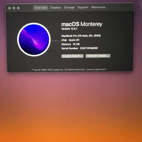 Apple Macbook Pro M1 13" 2020 16/512