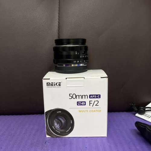 超平 完美無瑕 全套有盒 Meike 美科 50 50mm F2 FX XF Fujifilm mount Samyang
