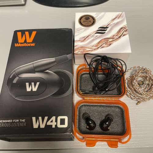 Westone W40 (舊版) + Effect audio grandioso 3.5 mm cable