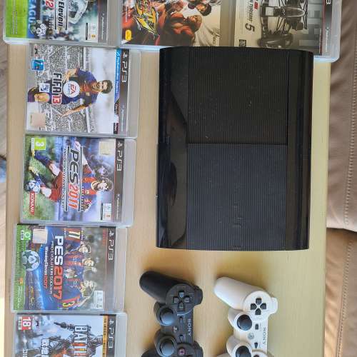 PS3 slim 全套（兩手製+七遊戲）