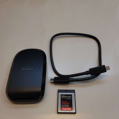 SANDISK CFEXPRESS-B 512GB + USB C CARD READER