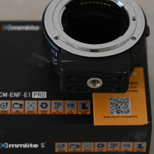 Commlite CM-ENF-E1 PRO: Nikon F mount lens to Sony E-Mount Body