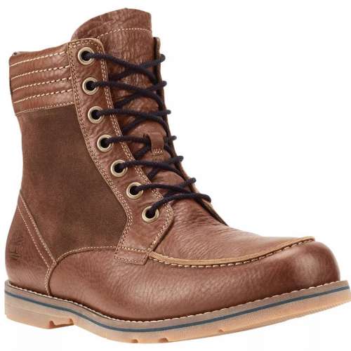 全新 Timberland Bartram 6-Inch Moc Toe Boots Premium full-grain leather