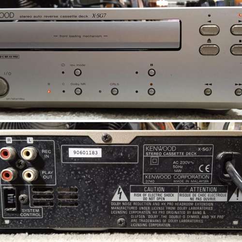 Kenwood X-SG7 抽屜式 卡式/錄音帶 錄音座