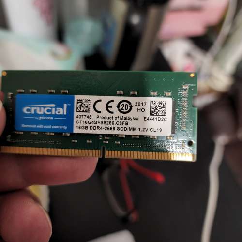 Crucial DDR4 SODIMM 2666 16GB RAM