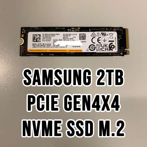 💾💾💾💾Samsung 2TB Gen4x4 SSD M.2💾💾💾💾