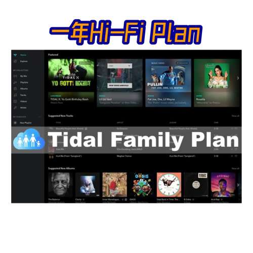 非3個月帳號，Tidal Hi-Fi 夾家庭版，只有2個位置，一年有效