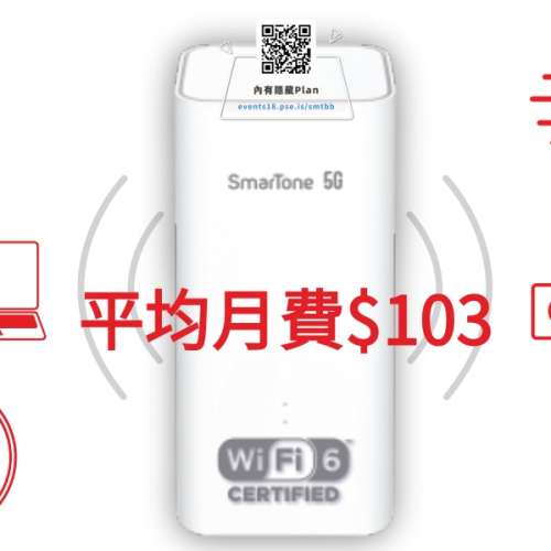 最新Smartone 5G寬頻(免拉線,不限地址)⏳優惠計劃⏰