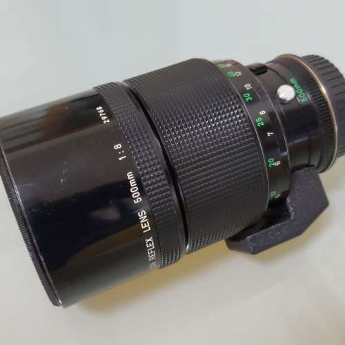 Canon FD 500 F8 反射鏡 已改EF接環 連腳架座