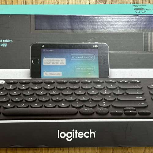 二手 Logitech 羅技 無盒無單 K780 無線鍵盤，可三裝置切換，只限面交。