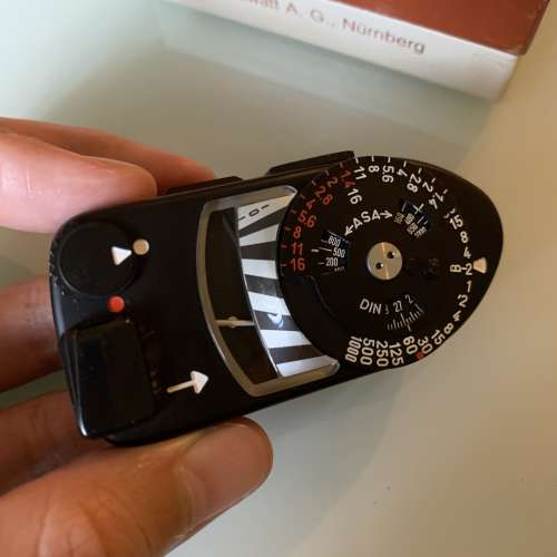 Leica Meter MR Black Chrome 連電池降壓轉換器 測光錶