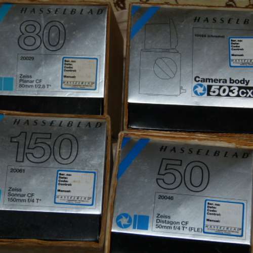 Hasselblad 503CX + 3 CF lens + Extra