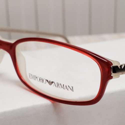 (01) Emporio Armani 眼鏡框 全新庫存 古典款式 Made in Italy NOS