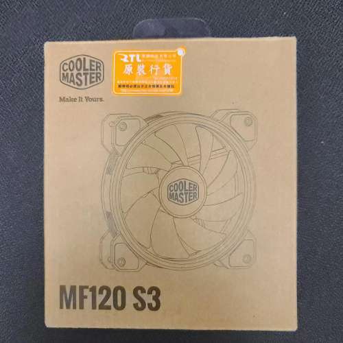 CooierMaster Master Fan MF120 S3 ARGB 12cm 機殼風扇(全新)