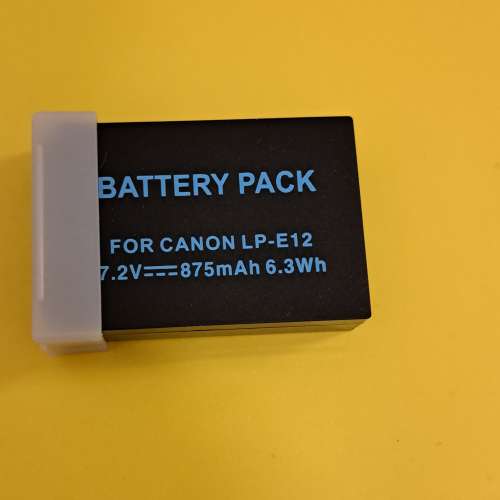 全新 代用電池 LP-E12 for canon sx70 hs m2 M m10 m50 m100 m200