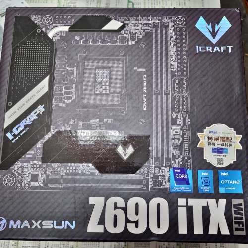 Maxsun銘瑄 iCraft Z690 ITX WiFi 雙2.5G LAN