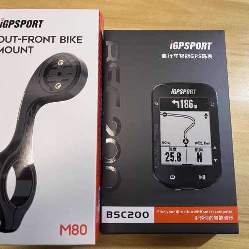 IGPSPORT BSC200(簡中版) GPS Bike Computer ,  Free Igpsport M80 Out-front Bike...