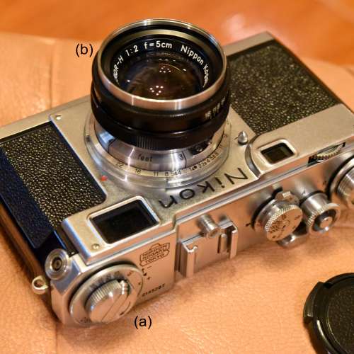平售Nikon S2旁軸機配Nikkor 5cm (50mm)旁軸鏡連皮套