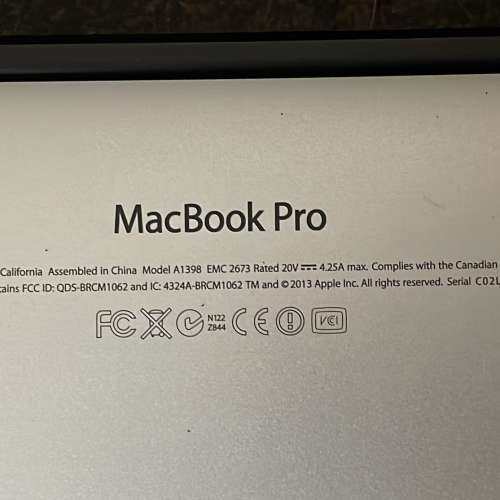 壞Macbook Pro 15”