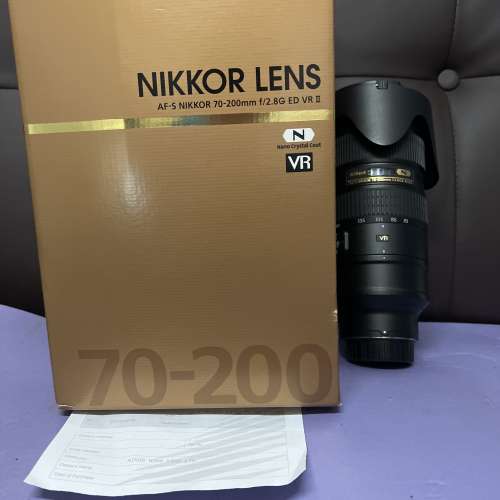 超平 新淨靚仔 全套有盒 香港行貨 Nikon 70-200 70-200mm F2.8 VR 小黒六 LB6